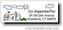 Bike Theme Label