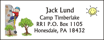 Camp Address label