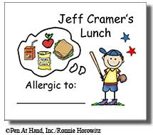 personalized lunch stickers