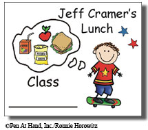 personalized lunch stickers