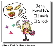 personalized lunch stickers