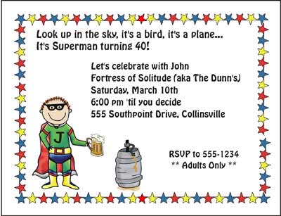 invitation super guy