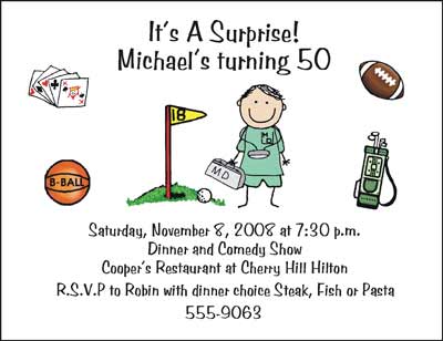 invitation 50th surprise