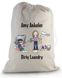 laundry bag college girl