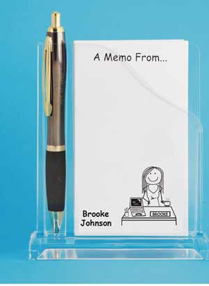 memo holder desk laptop