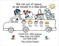 personalized moving card