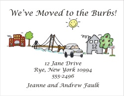 personalized moving card