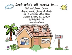 personalized moving card
