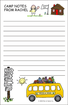 Personalized  Camp Notepads