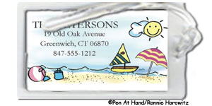 Beach Luggage Tag