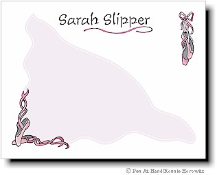 personalized theme card ballet