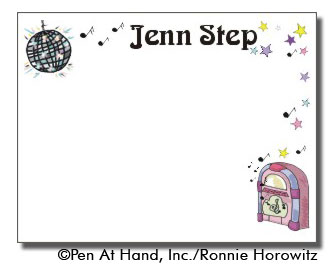 personalized theme card disco ball