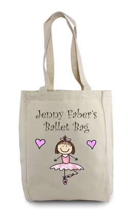 personalized tote bag ballet