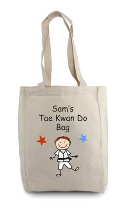 personalized tote bag karate