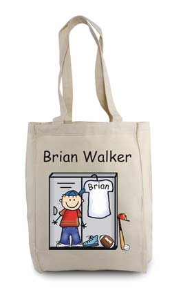 personalized tote bag locker