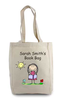 personalized tote bag reader
