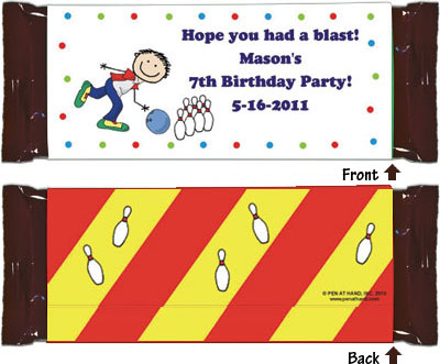 Wrapper-bowling boy