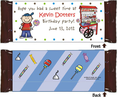 Wrapper candy Shower